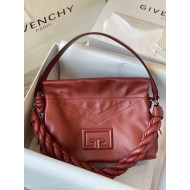 Givenchy ID 93 Large Shoulder Bag in Smooth Leather Burgundy 2020