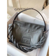 Givenchy ID 93 Large Shoulder Bag in Smooth Leather Grey 2020