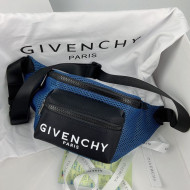Givenchy Blue Bum/Belt Bag in Mesh and Nylon 2020