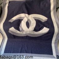 Chanel Wool CC Blanket 140x190cm Navy Blue 2021