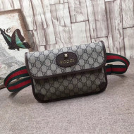 Gucci GG Supreme Belt Bag 493930 Brown 2017