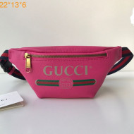 Gucci Logo Print Small Belt Bag 527792 Pink 2019