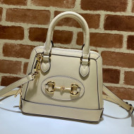 Gucci Horsebit 1955 Leather Mini Top Handle Bag 640716 Beige 2021