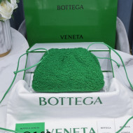 Bottega Veneta Mini Pouch Shearling Crossbody Bag 585852 Grass Green 2021