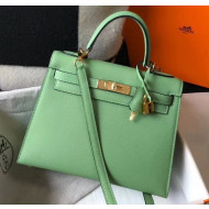 Hermes Kelly 25cm Top Handle Bag in Epsom Leather Green 2020