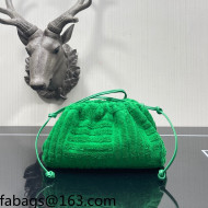 Bottega Veneta Mini Pouch Sponge Crossbody Bag 585852 Grass Green 2021