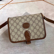 Gucci Mini Shoulder Bag with Interlocking G 671620 Beige/Brown 2021