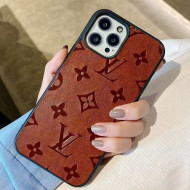 Louis Vuitton Monogram Leather iPhone Case Tan Brown 2021