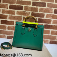 Gucci Diana Leather Small Tote Bag 660195 Emerald Green 2021