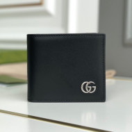 Gucci GG Marmont Smooth Leather Bi-fold Wallet 428726 Black 2021