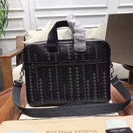 Bottega Veneta Men's briefcase in Intreccio Nappa Black 2019