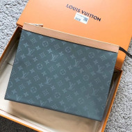 Louis Vuitton Monogram Titanium Canvas Pochette Voyage GM Bag 2018