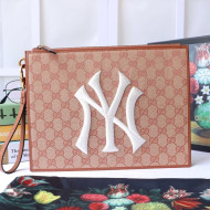 Gucci NY GG Canvas Pouch 547796 Beige 2019