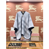 Burberry Cashmere Cape/Shawl Grey 2021 110254