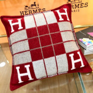 Hermes Avalon Pillow, Small Model 50 x 50 cm Red 2020