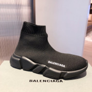 Balenciaga Speed Knit Sock Boot Sneaker Black 2021 05 ( For Women and Men)