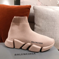 Balenciaga Speed Knit Sock Boot Sneaker Nude 2021 09 ( For Women and Men)
