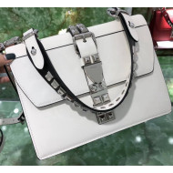 Prada Elektra Leather Shoulder Bag 1BA179 White 2018