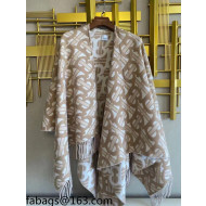 Burberry TB Wool Cashmere Cape/Shawl Beige 2021 110258