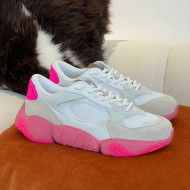 Valentino Mesh Bubbleback Sneakers White/Pink 2022 