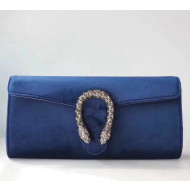 Gucci Velvet Dionysus Clutch Bag 425250 Royal Blue 2018