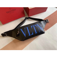 Valentino Men's VLTN Belt Bag 0056 Black/Blue 2020