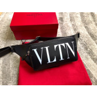 Valentino Men's VLTN Belt Bag 0056 Black/White 2020