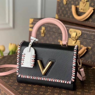 Louis Vuitton Twist MM Braided Bag in Epi Leather M57318 Black 2021