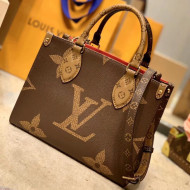 Louis Vuitton Onthego PM Tote Bag in Giant Monogram Canvas M45039 Brown 2021