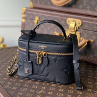 Louis Vuitton Vanity Case PM in Giant Monogram Leather M45598 Black 2021