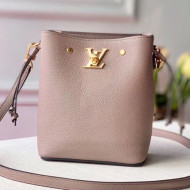 Louis Vuitton Nano Lockme Bucket Bag M69205 Greige Beige 2019