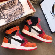 Gucci x Nike GG Corduroy Sneakers Orange 2019