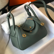 Hermes Lindy Mini Bag 19CM Green/Gold 2020 