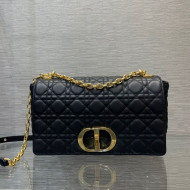 Dior Large Caro Chain Bag in Black Soft Cannage Calfskin 2021