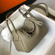 Hermes Lindy Mini Bag 19CM Dove Grey/Silver 2020