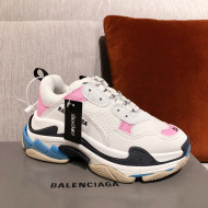 Balenciaga Triple S Sneakers White/Pink 2021 04 (For Women and Men)