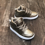 Nike Air Jordan 1 Retro High OG AJ1 Sneakers Bronze 2021(For Kids)