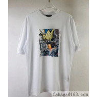 Balenciaga Cotton T-shirt BT61904 White 2021(For Women and Men)