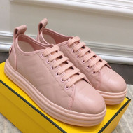 Fendi Rise FF Leather Sneakers Pink 2021