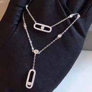 Messika Move Crystal Double Necklace 2019