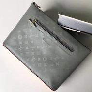 Louis Vuitton Monogram Titanium Canvas Pochette Cosmos Clutch Bag 2018