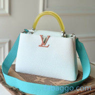 Louis Vuitton Capucines BB Bag with Translucent Top Handle M56300 White/Yellow 2020