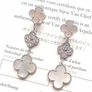 VanCleef&Arpels Magic Alhambra Three Clovers Earrings Silver 2018