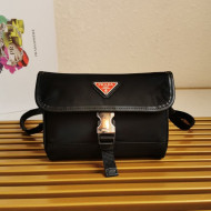 Prada Re-Nylon and Saffiano Leather Smartphone Case Mini Bag 2ZH108 Black/Red 2021