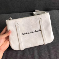 Balen...ga Everyday Calfskin Cross Body Bag White 2018