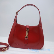 Gucci Jackie 1961 Leather Small Hobo Bag 636709 Red 2020