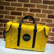 Gucci Off The Grid GG Nylon Travel Duffle Bag 630350 Yellow 2020