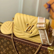 Louis Vuitton Multi Pochette New Wave Mini Bag M57942 Light Yellow 2021