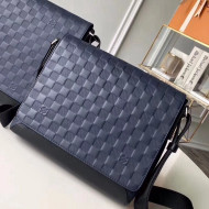 Louis Vuitton Damier Infini Cowhide Leather District PM Bag For Men Navy Blue 2018