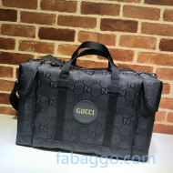 Gucci Off The Grid GG Nylon Travel Duffle Bag 630350 Black 2020